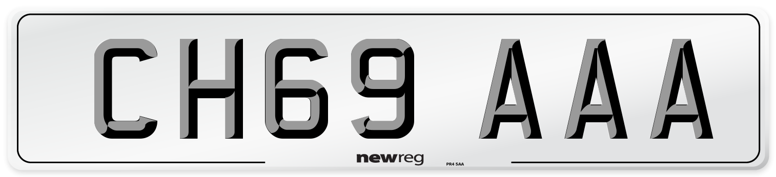 CH69 AAA Number Plate from New Reg